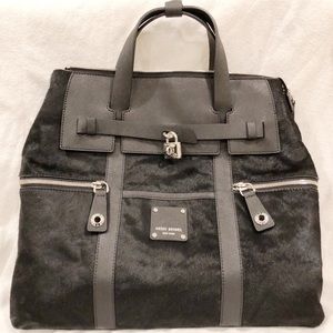 Henri Bendel Jetsetter Backpack Black Haircalf